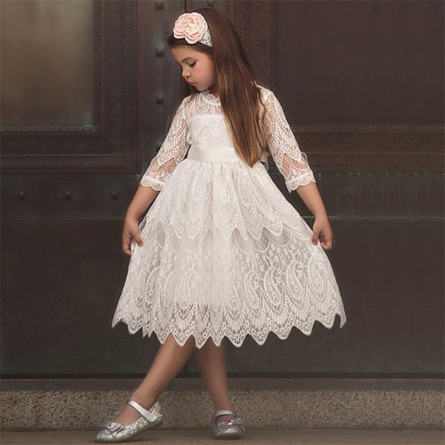 Floral print princess dress