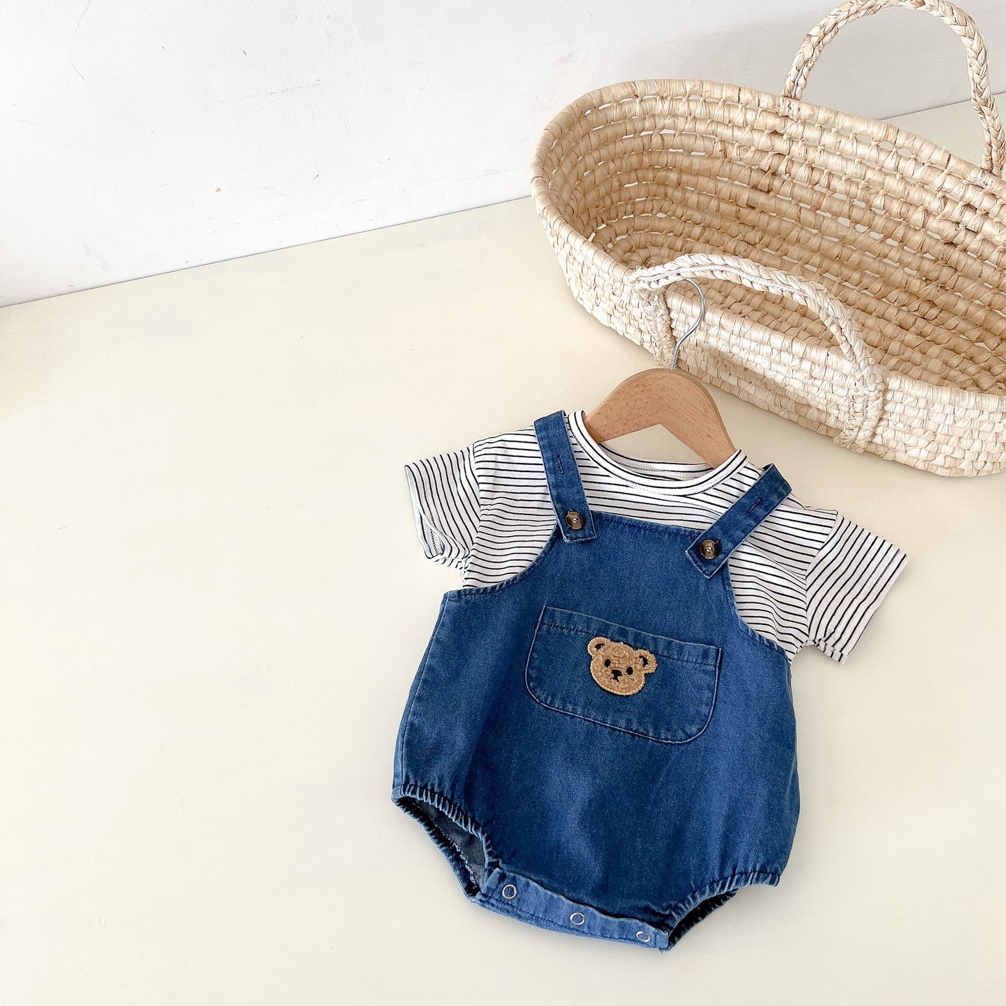 Bear denim overalls