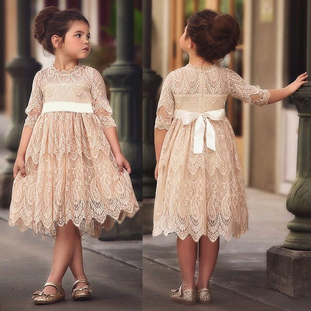 Floral print princess dress
