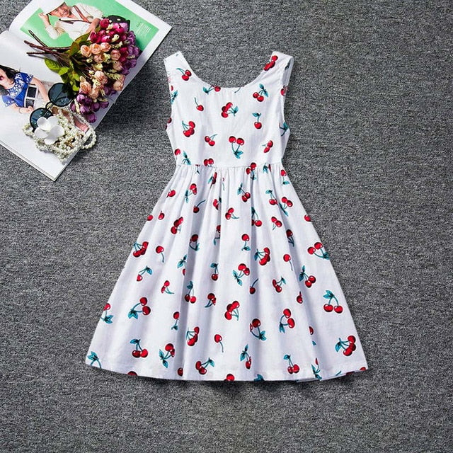 Floral print princess dress
