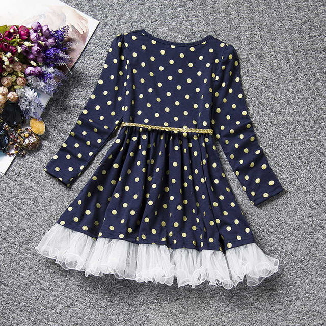 Floral print princess dress
