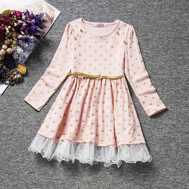 Floral print princess dress