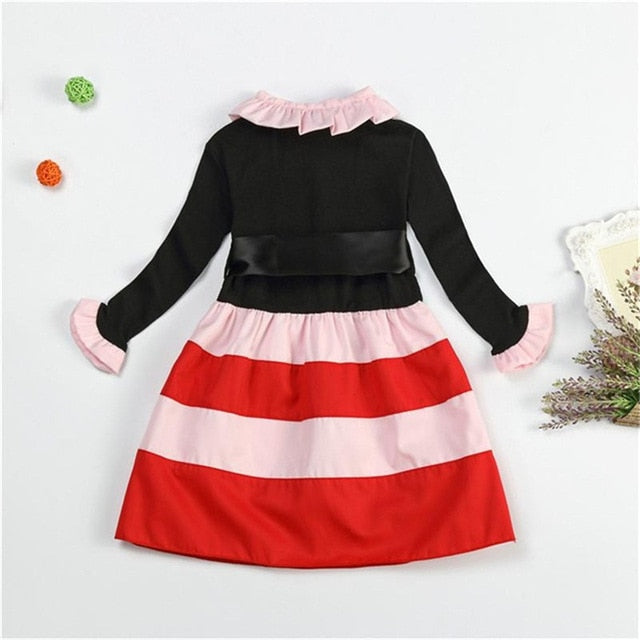 Floral print princess dress