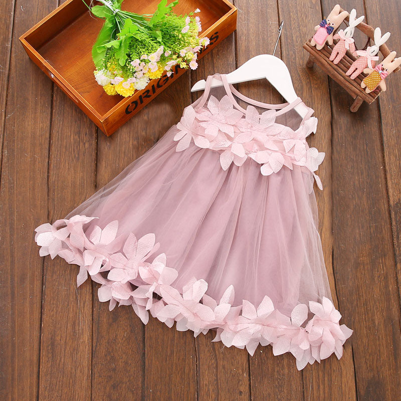 Lace shawl floral dress