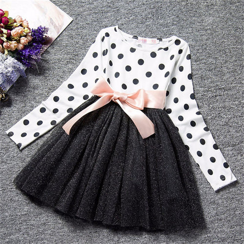 Floral print princess dress