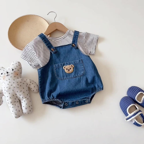 Bear denim overalls