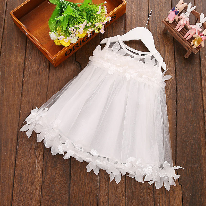 Lace shawl floral dress