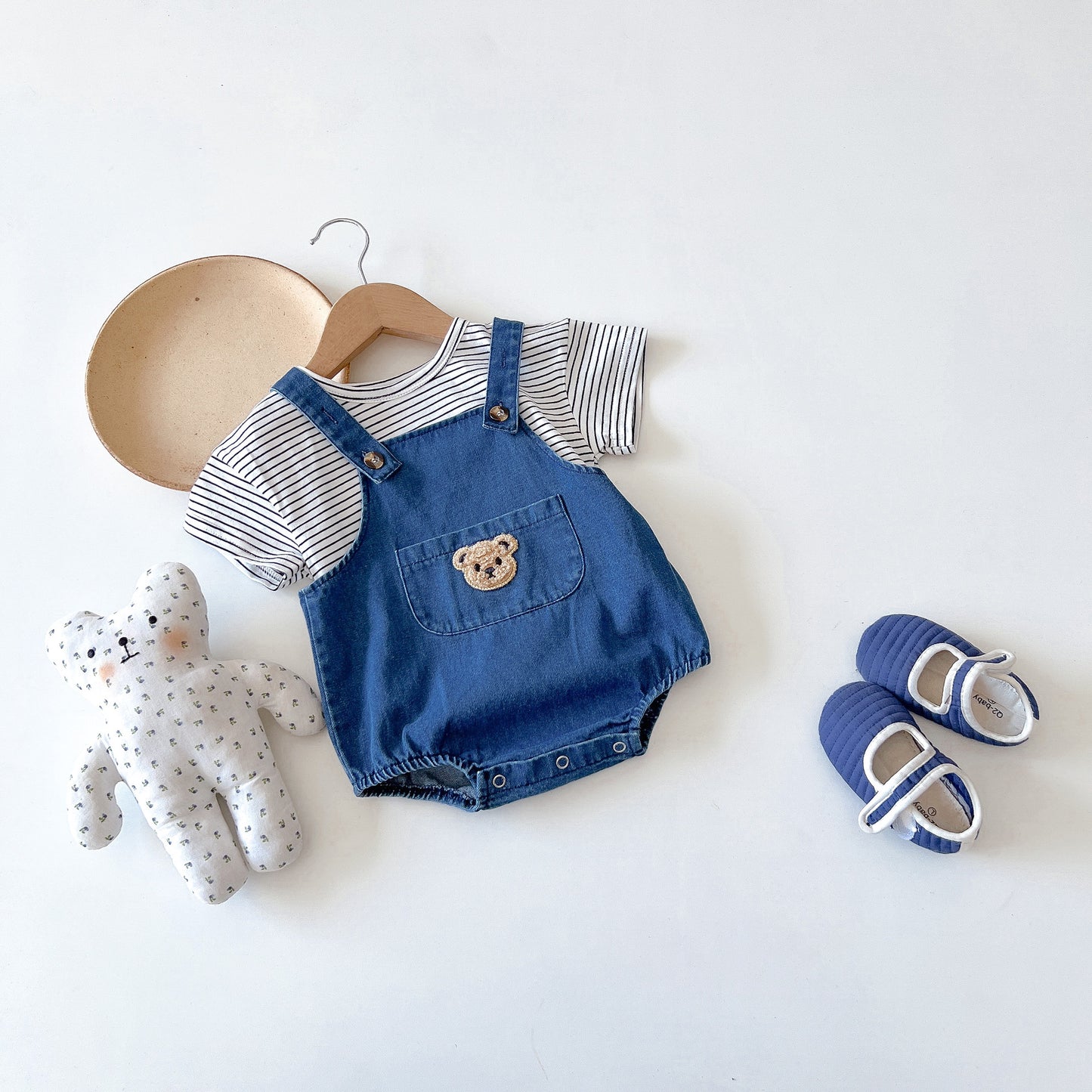 Bear denim overalls