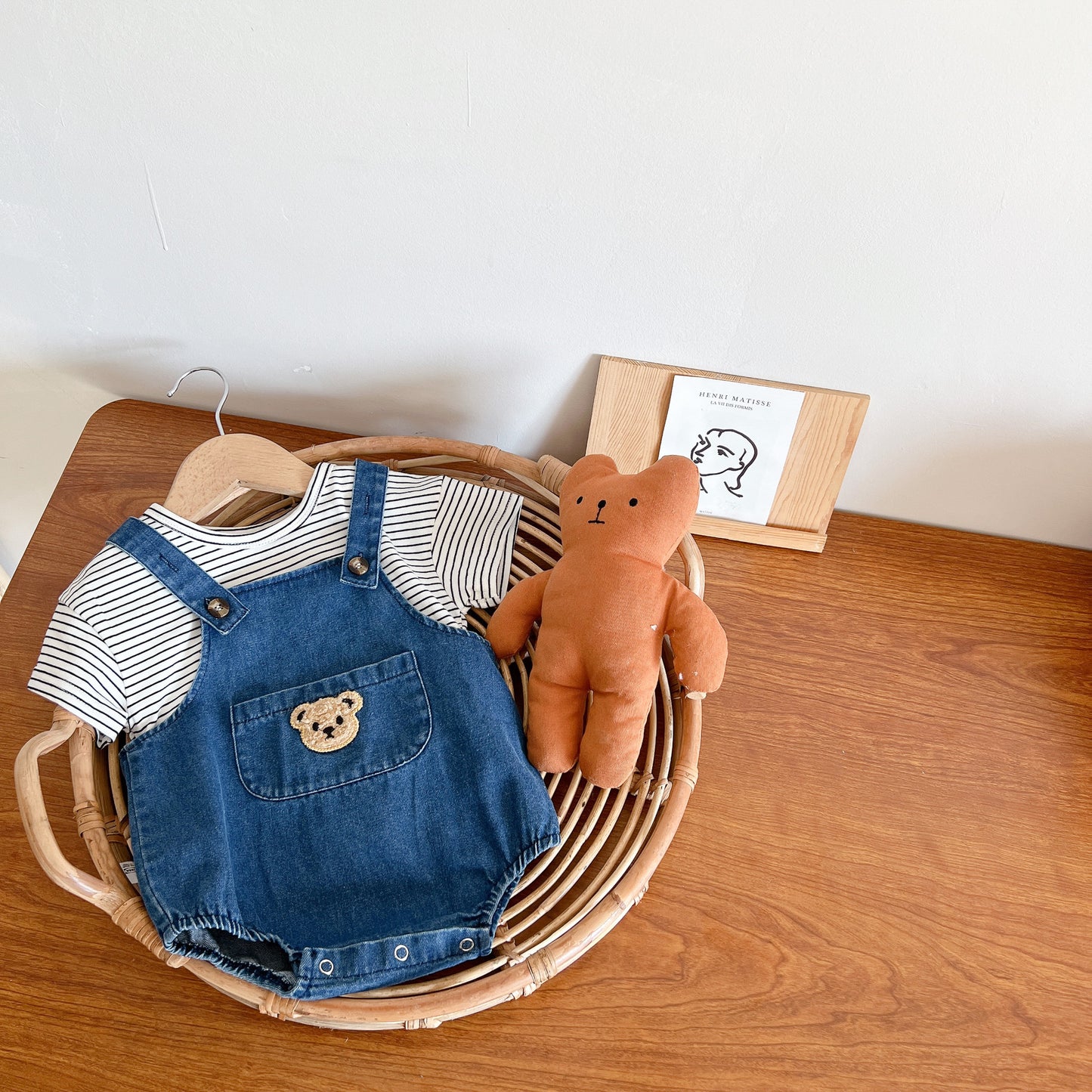 Bear denim overalls
