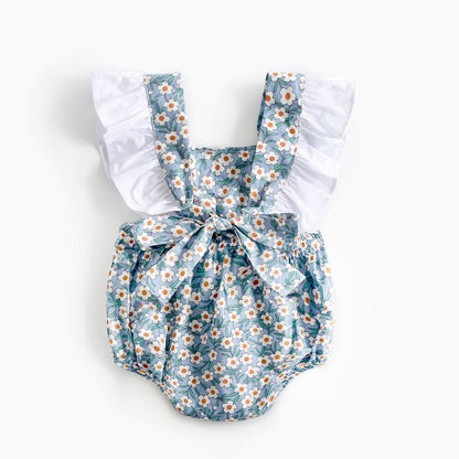 Floral jumpsuit for babies