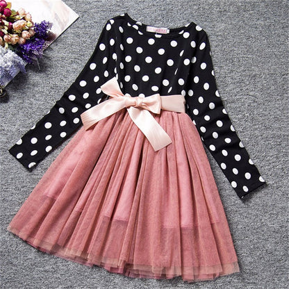 Floral print princess dress