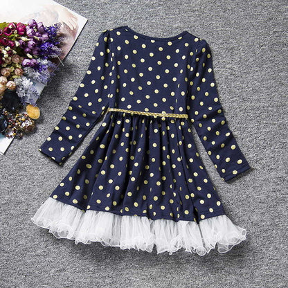 Floral print princess dress