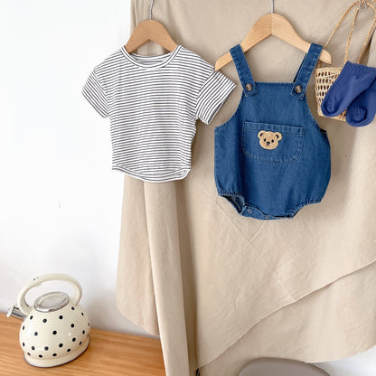 Bear denim overalls