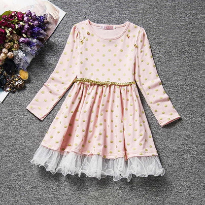 Floral print princess dress