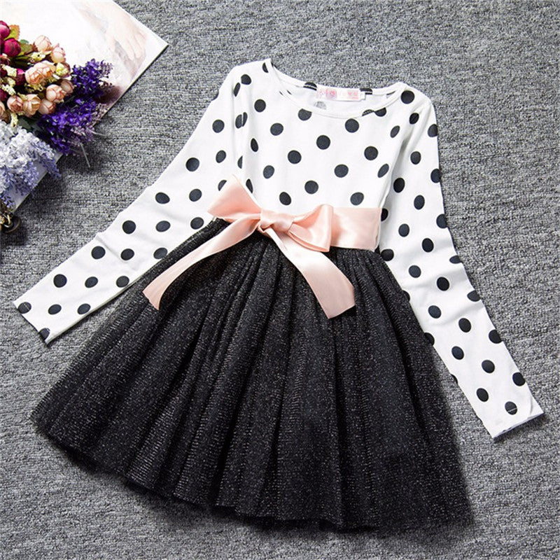 Floral print princess dress