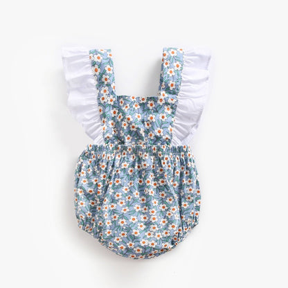 Floral jumpsuit for babies