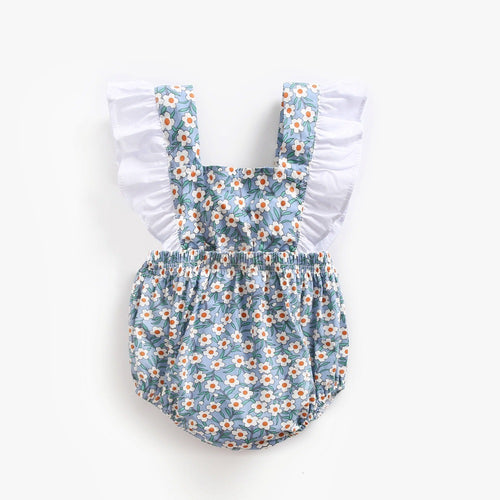 Floral jumpsuit for babies